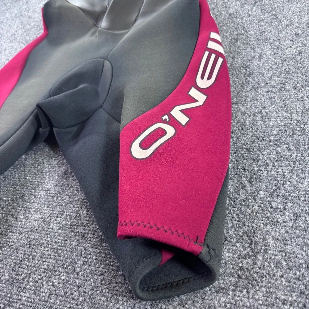 O'Neill Reactor Wetsuit Youth 12 Black Pink 2/1mm Back Zip Spring Suit Shorty